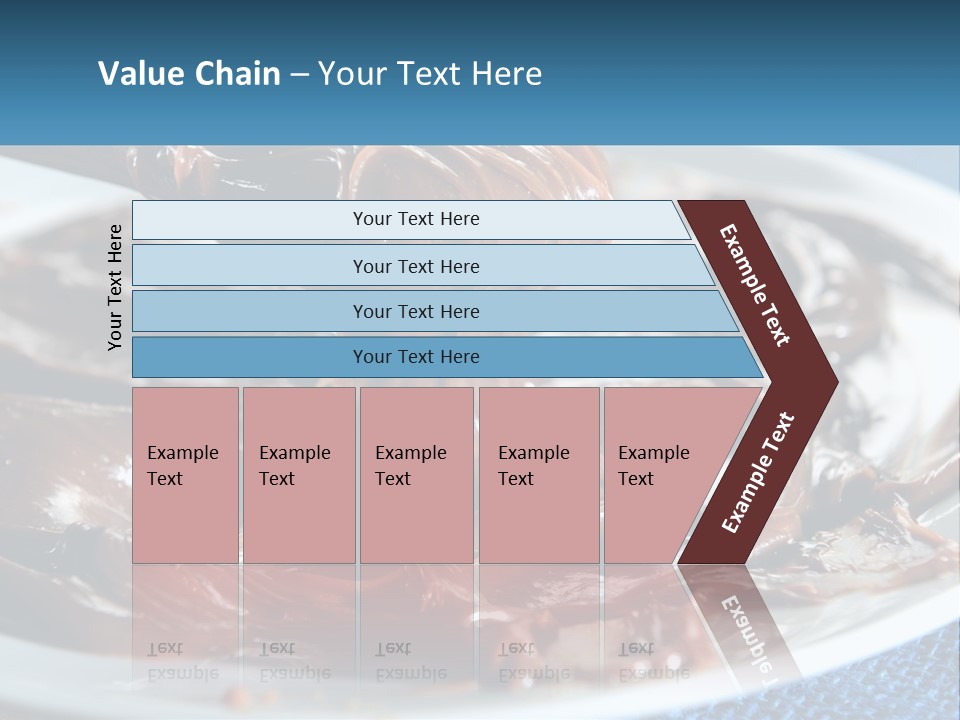 A Plate Of Melted Chocolate On A Table PowerPoint Template