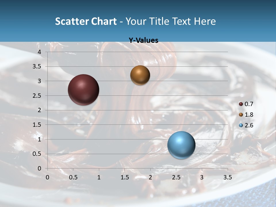A Plate Of Melted Chocolate On A Table PowerPoint Template