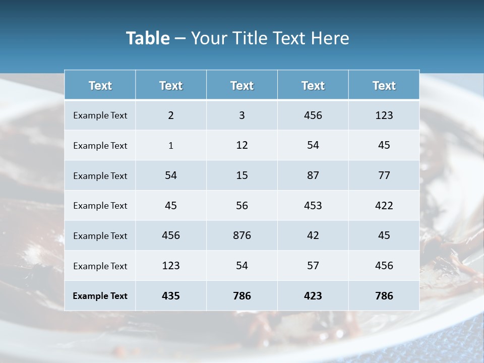 A Plate Of Melted Chocolate On A Table PowerPoint Template