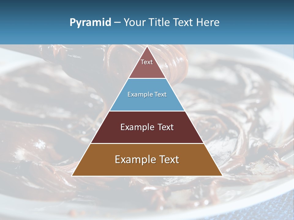 A Plate Of Melted Chocolate On A Table PowerPoint Template