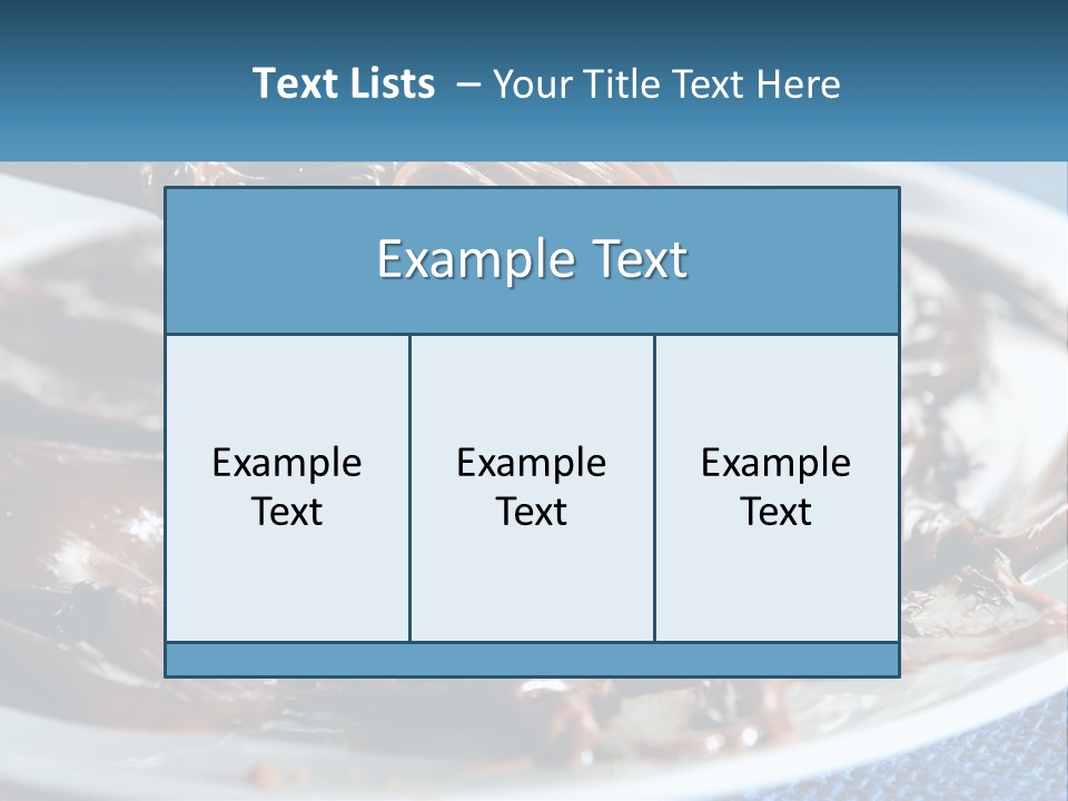 A Plate Of Melted Chocolate On A Table PowerPoint Template
