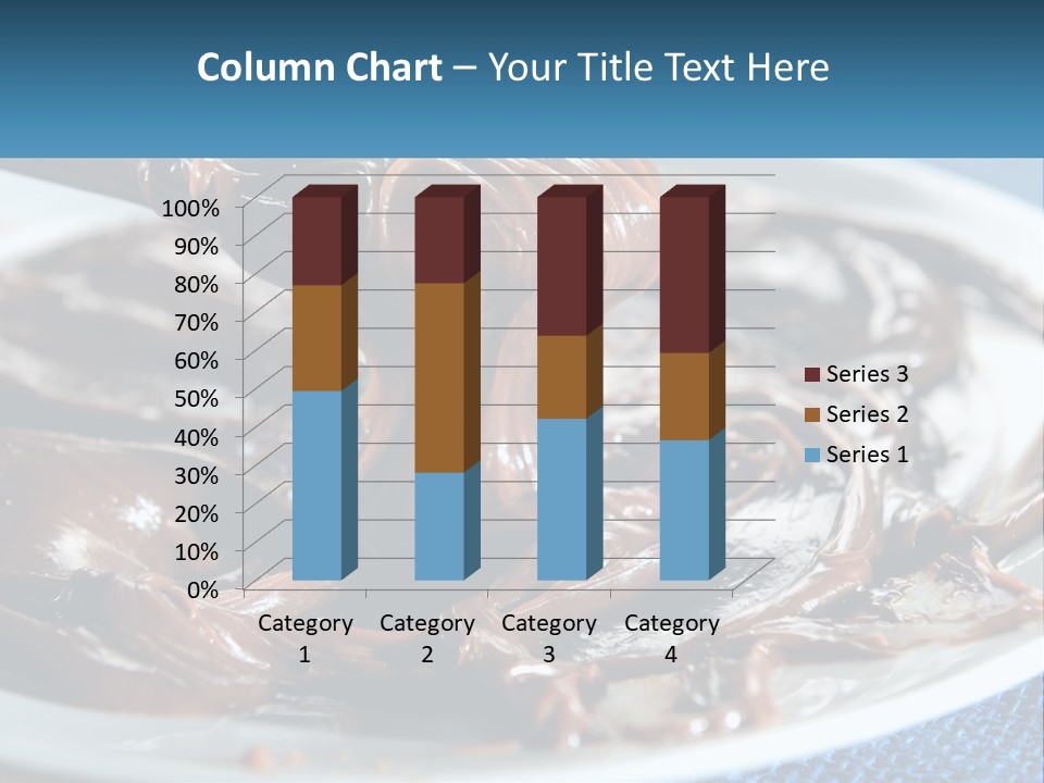 A Plate Of Melted Chocolate On A Table PowerPoint Template