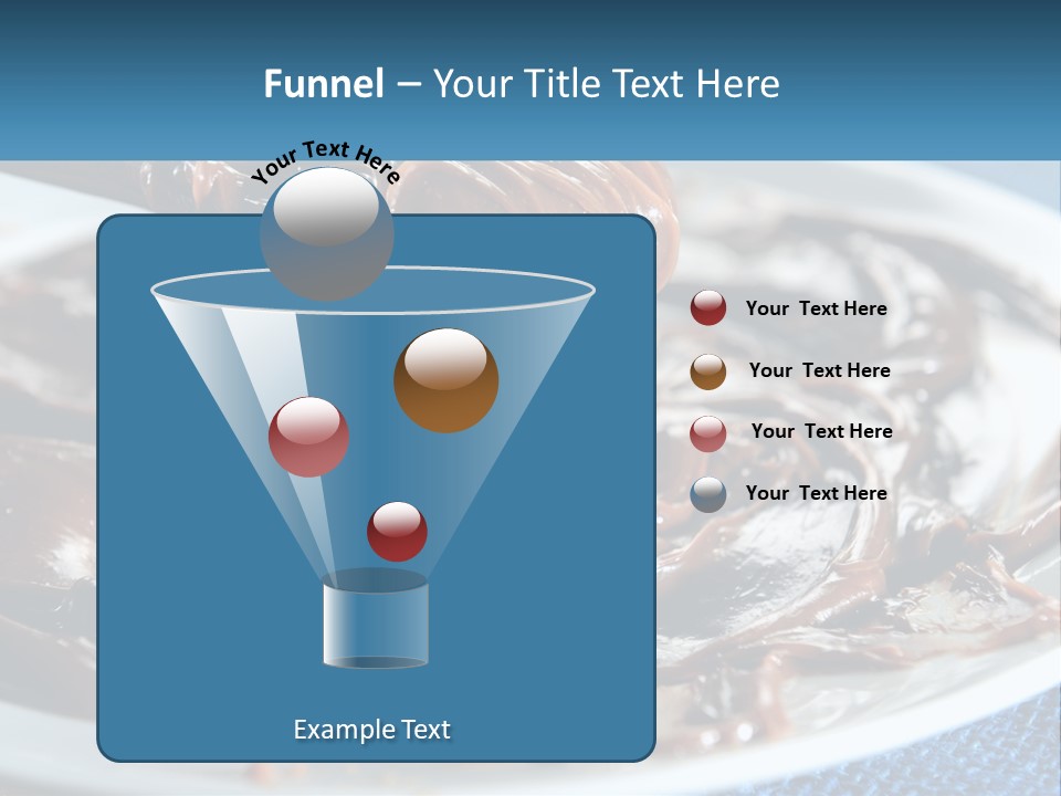A Plate Of Melted Chocolate On A Table PowerPoint Template