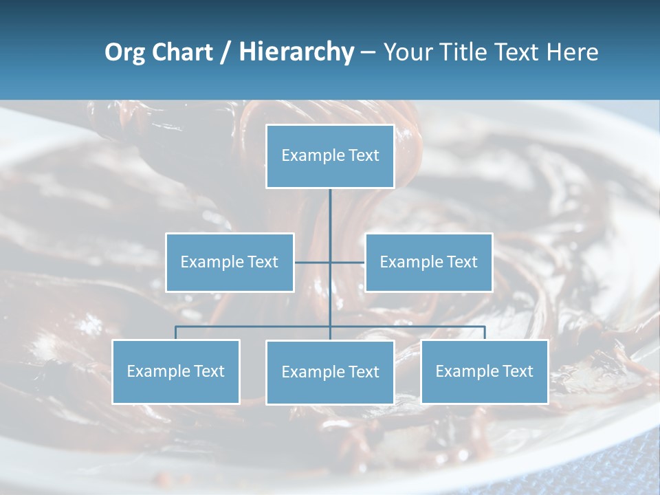 A Plate Of Melted Chocolate On A Table PowerPoint Template