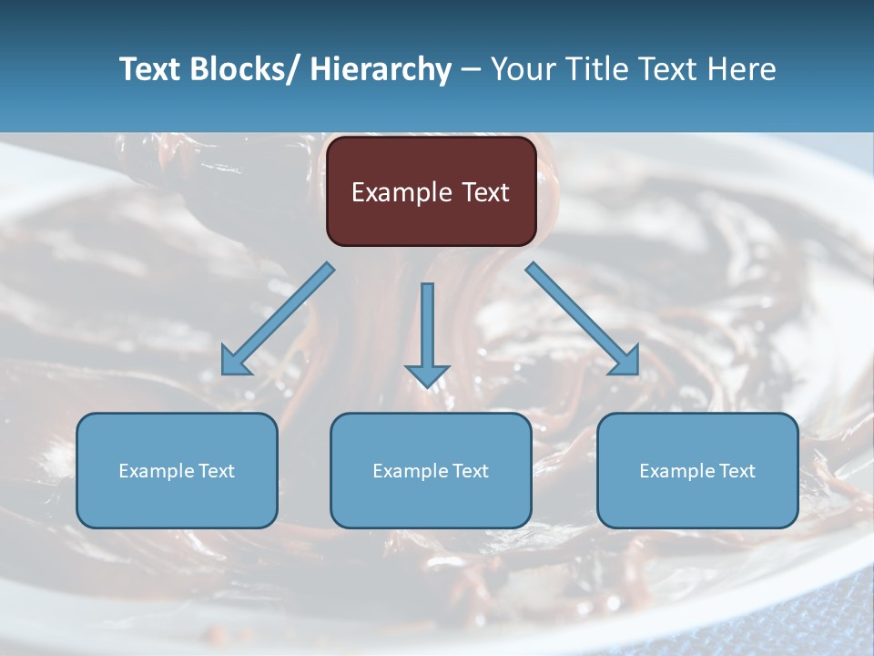 A Plate Of Melted Chocolate On A Table PowerPoint Template