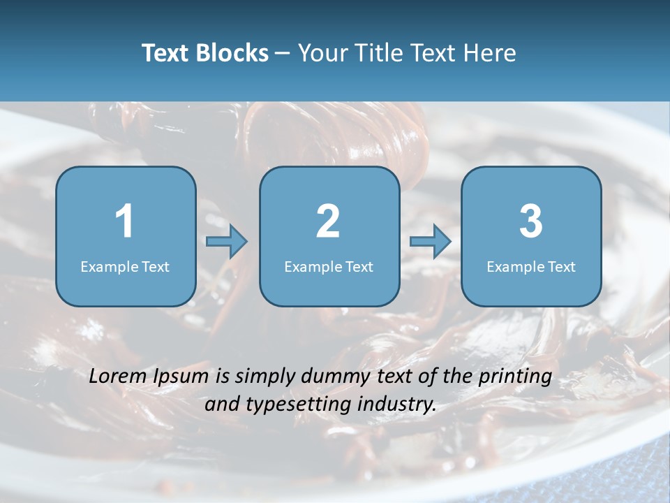 A Plate Of Melted Chocolate On A Table PowerPoint Template