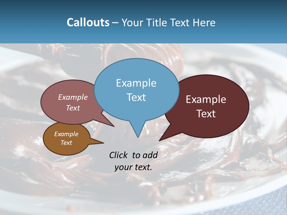 A Plate Of Melted Chocolate On A Table PowerPoint Template