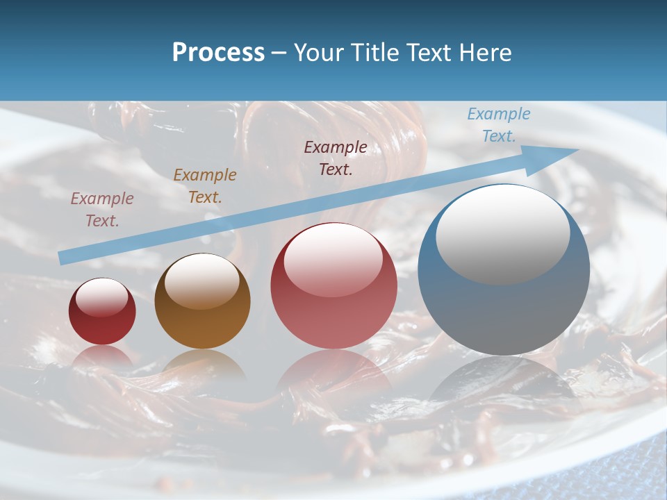 A Plate Of Melted Chocolate On A Table PowerPoint Template