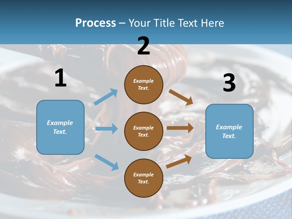 A Plate Of Melted Chocolate On A Table PowerPoint Template
