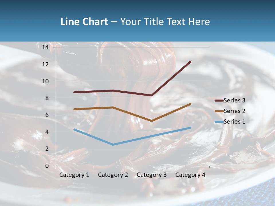 A Plate Of Melted Chocolate On A Table PowerPoint Template