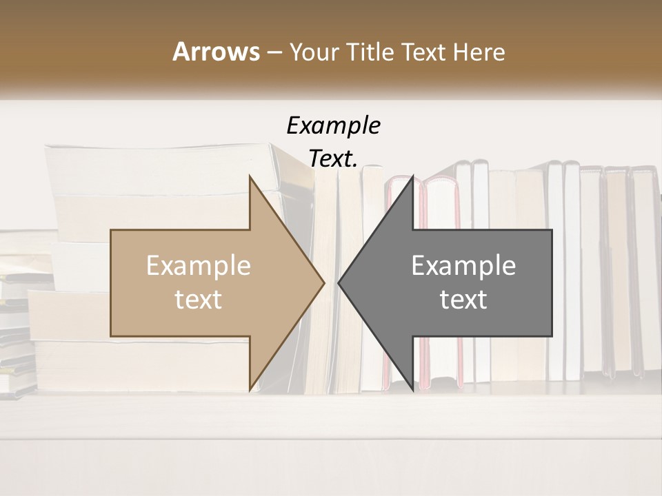 A Row Of Books Sitting On Top Of A Wooden Table PowerPoint Template