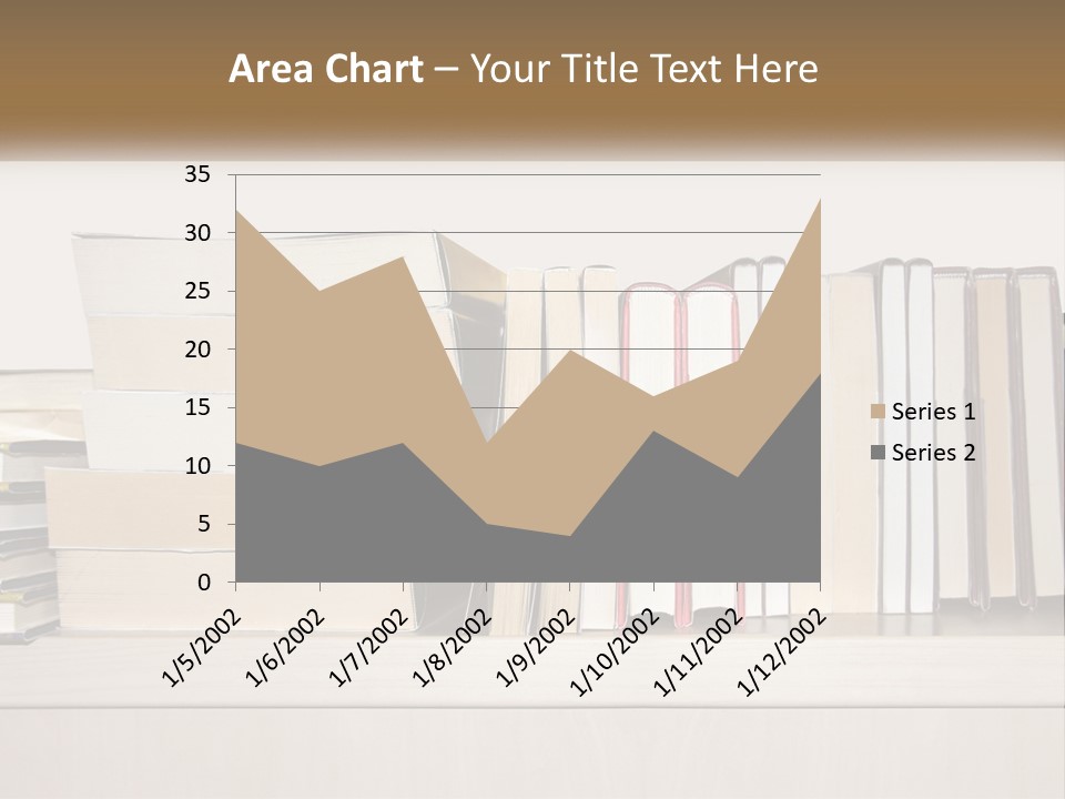 A Row Of Books Sitting On Top Of A Wooden Table PowerPoint Template