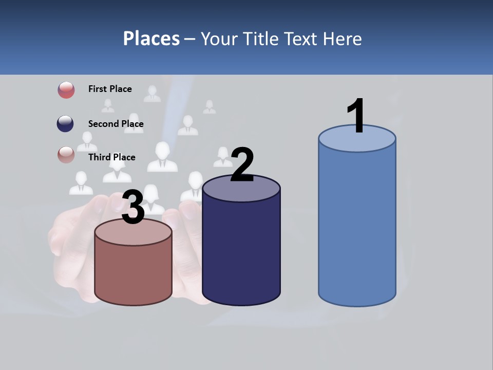 A Person Holding Out Their Hands With A Group Of People In The Middle PowerPoint Template