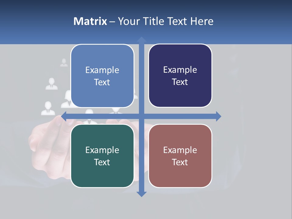 A Person Holding Out Their Hands With A Group Of People In The Middle PowerPoint Template