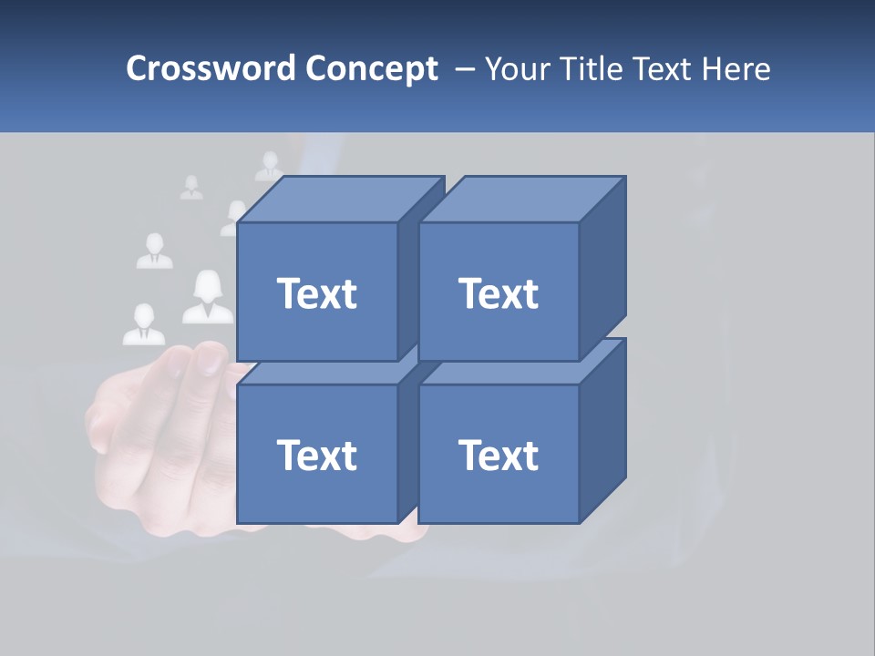 A Person Holding Out Their Hands With A Group Of People In The Middle PowerPoint Template