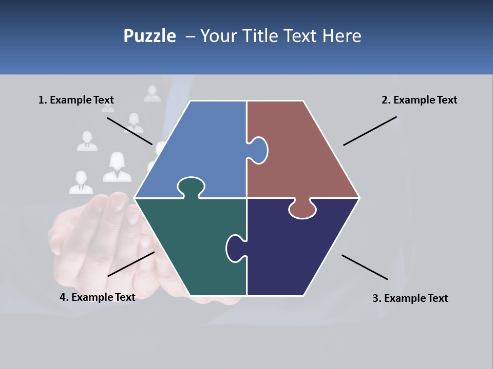 A Person Holding Out Their Hands With A Group Of People In The Middle PowerPoint Template