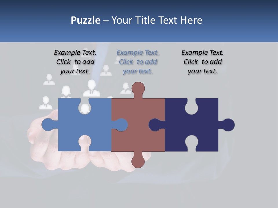 A Person Holding Out Their Hands With A Group Of People In The Middle PowerPoint Template