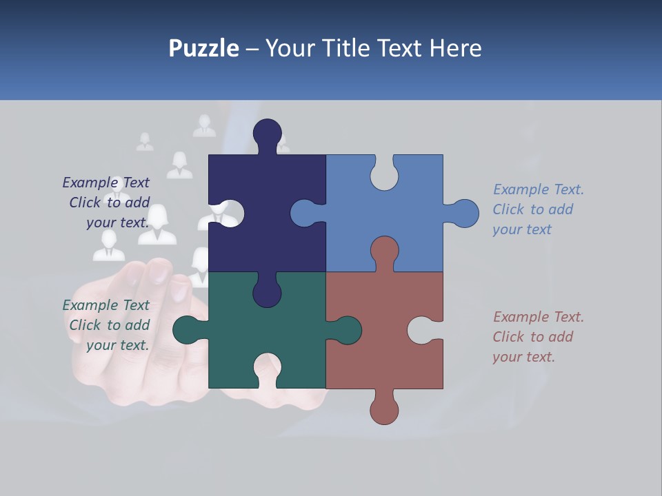 A Person Holding Out Their Hands With A Group Of People In The Middle PowerPoint Template