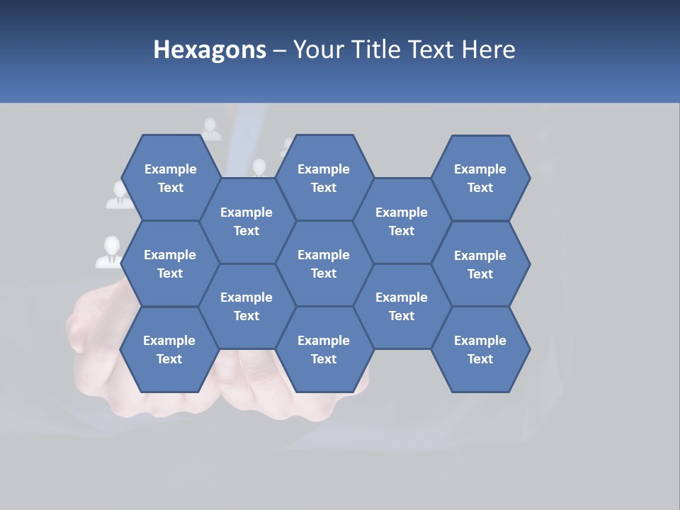 A Person Holding Out Their Hands With A Group Of People In The Middle PowerPoint Template