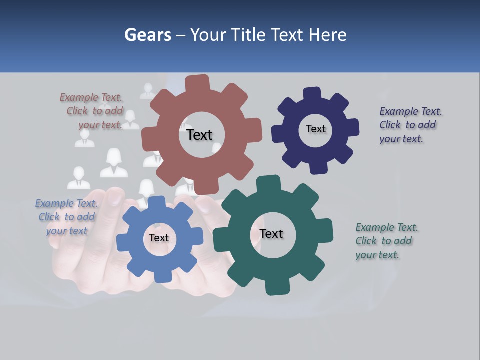 A Person Holding Out Their Hands With A Group Of People In The Middle PowerPoint Template