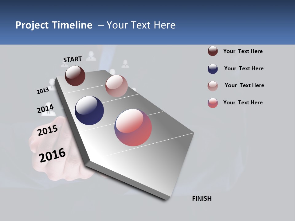 A Person Holding Out Their Hands With A Group Of People In The Middle PowerPoint Template