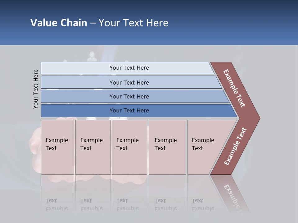 A Person Holding Out Their Hands With A Group Of People In The Middle PowerPoint Template