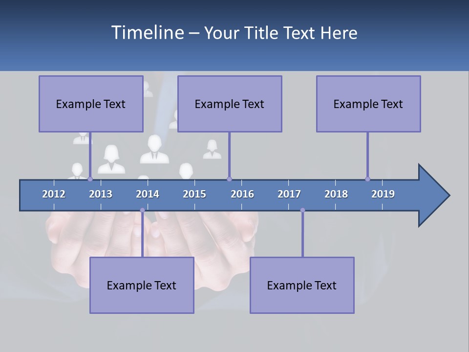 A Person Holding Out Their Hands With A Group Of People In The Middle PowerPoint Template