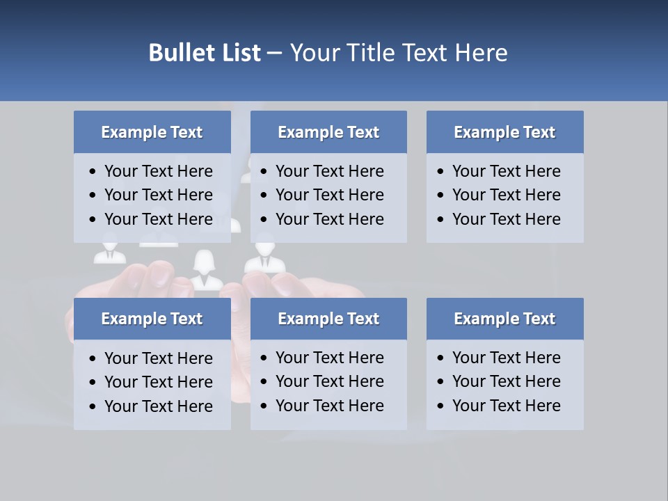 A Person Holding Out Their Hands With A Group Of People In The Middle PowerPoint Template