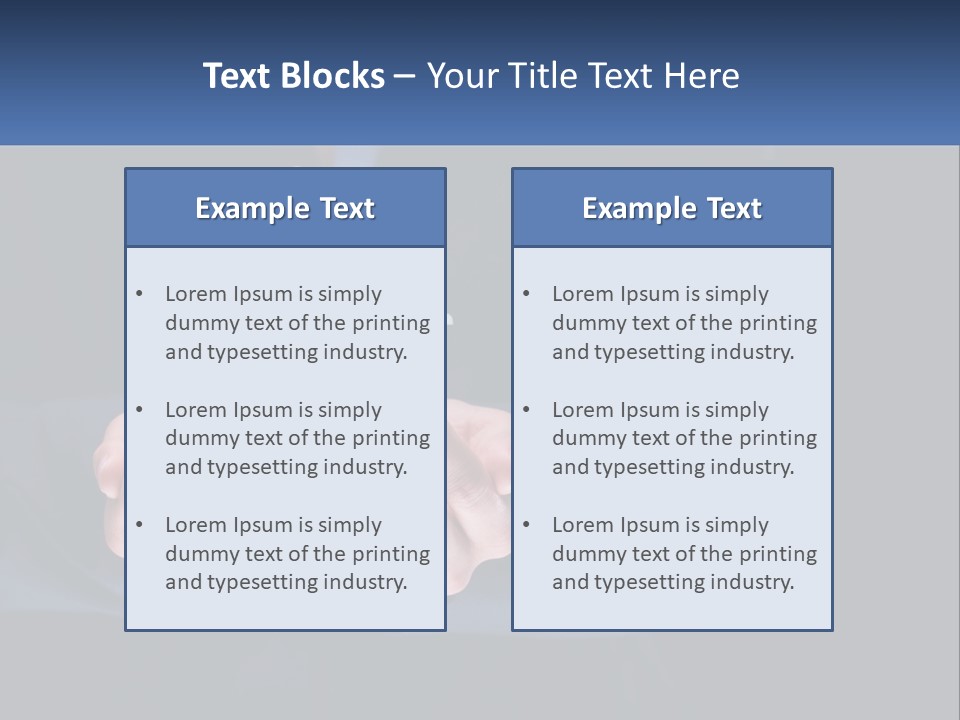 A Person Holding Out Their Hands With A Group Of People In The Middle PowerPoint Template