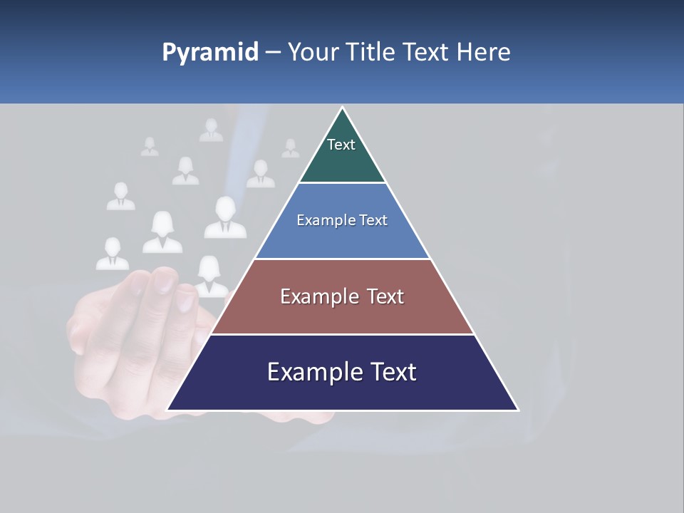 A Person Holding Out Their Hands With A Group Of People In The Middle PowerPoint Template