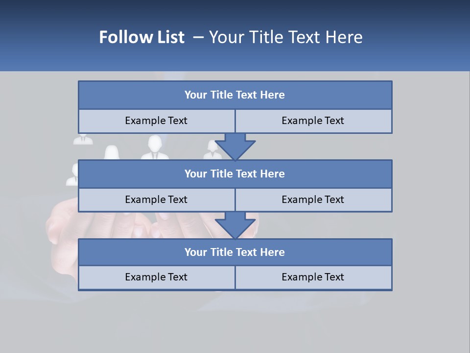 A Person Holding Out Their Hands With A Group Of People In The Middle PowerPoint Template