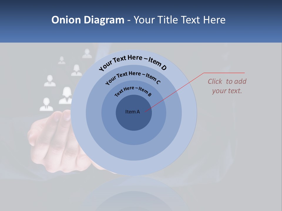 A Person Holding Out Their Hands With A Group Of People In The Middle PowerPoint Template