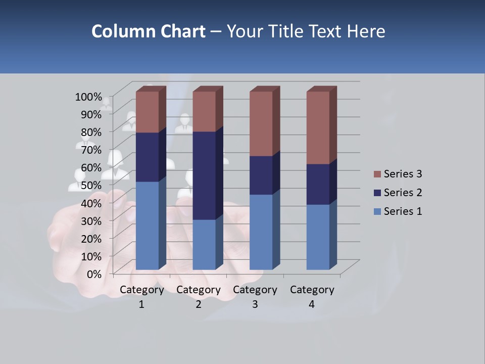 A Person Holding Out Their Hands With A Group Of People In The Middle PowerPoint Template