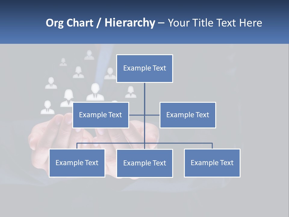 A Person Holding Out Their Hands With A Group Of People In The Middle PowerPoint Template