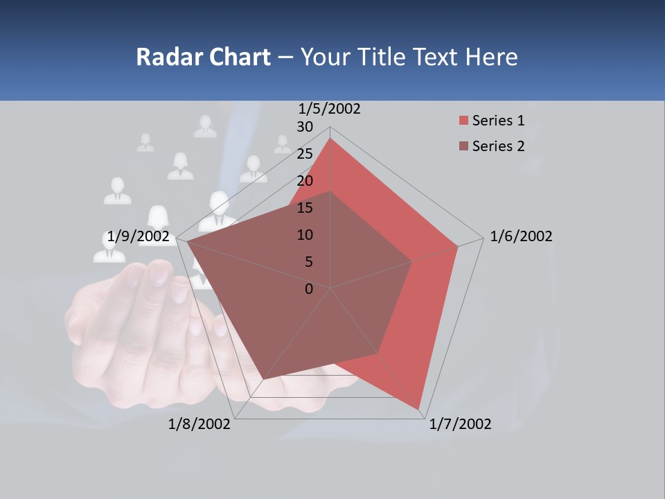 A Person Holding Out Their Hands With A Group Of People In The Middle PowerPoint Template