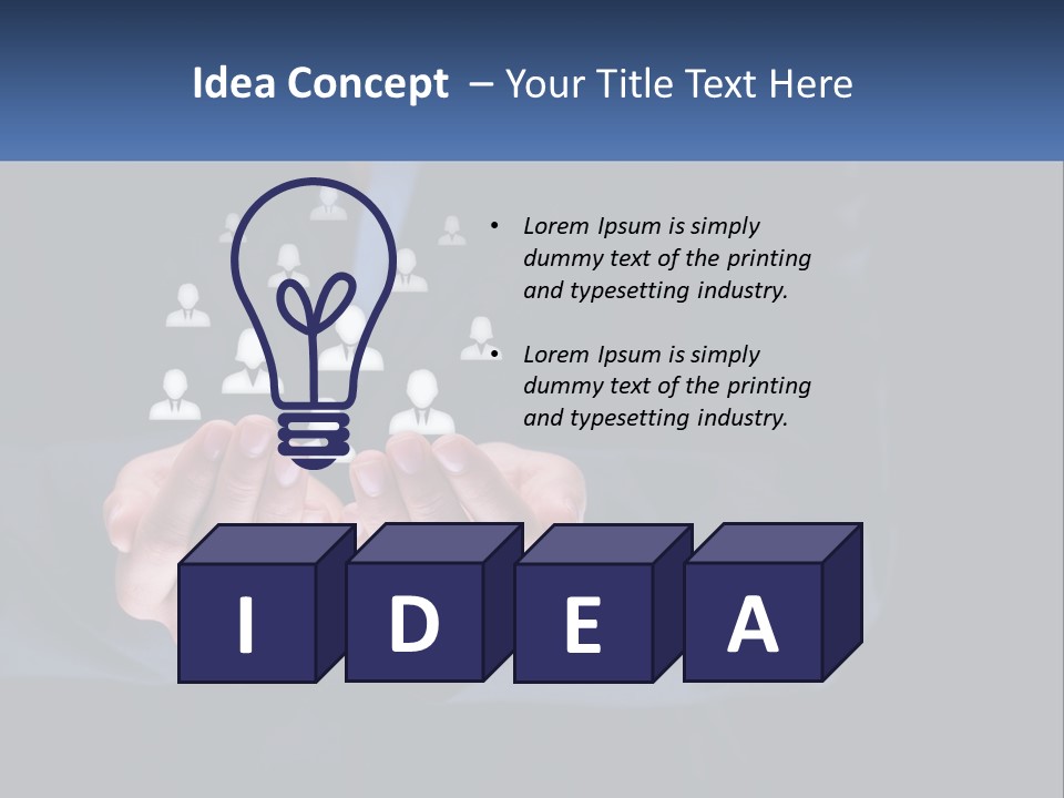 A Person Holding Out Their Hands With A Group Of People In The Middle PowerPoint Template