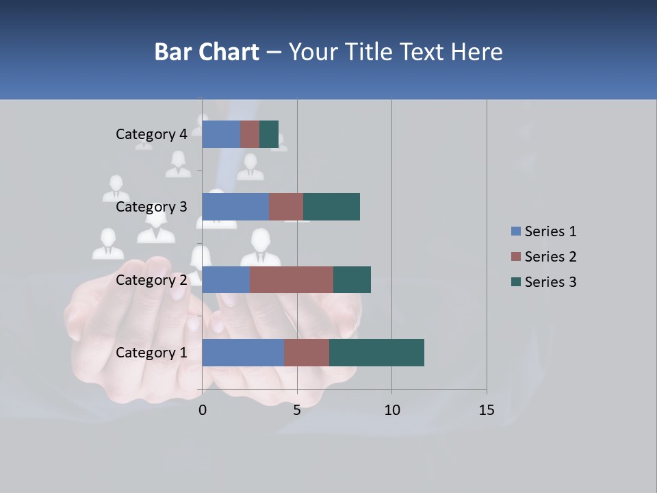 A Person Holding Out Their Hands With A Group Of People In The Middle PowerPoint Template