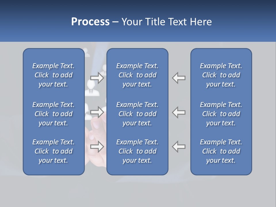 A Person Holding Out Their Hands With A Group Of People In The Middle PowerPoint Template