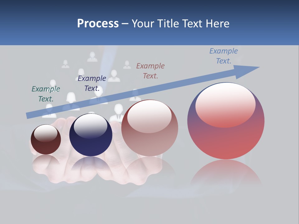A Person Holding Out Their Hands With A Group Of People In The Middle PowerPoint Template