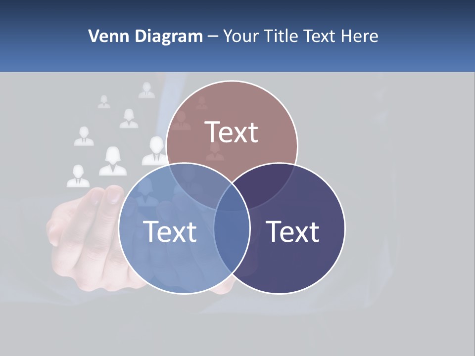 A Person Holding Out Their Hands With A Group Of People In The Middle PowerPoint Template