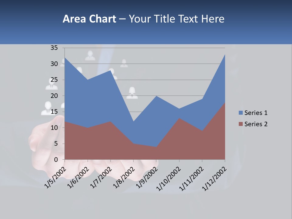 A Person Holding Out Their Hands With A Group Of People In The Middle PowerPoint Template
