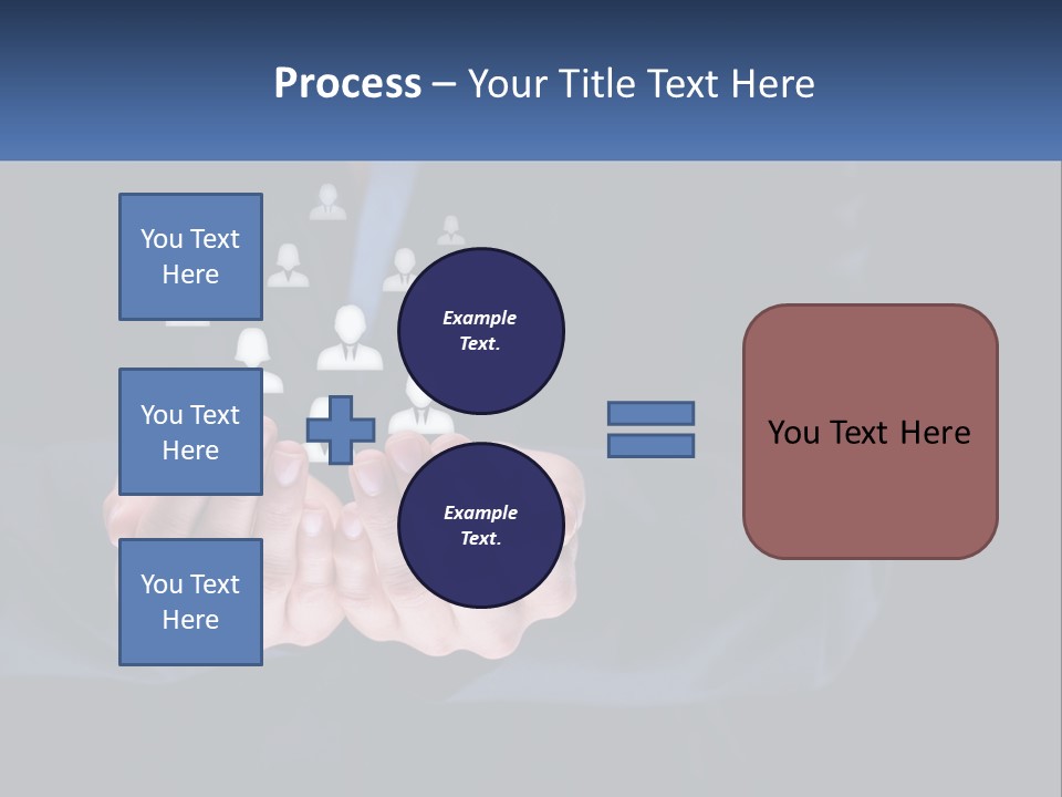 A Person Holding Out Their Hands With A Group Of People In The Middle PowerPoint Template