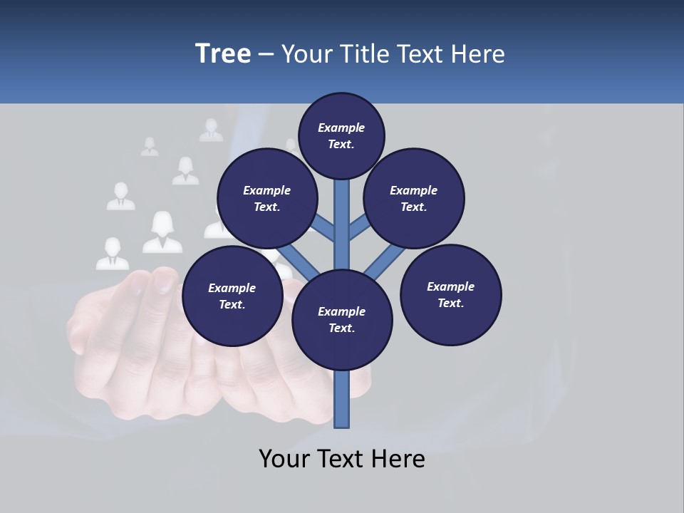 A Person Holding Out Their Hands With A Group Of People In The Middle PowerPoint Template