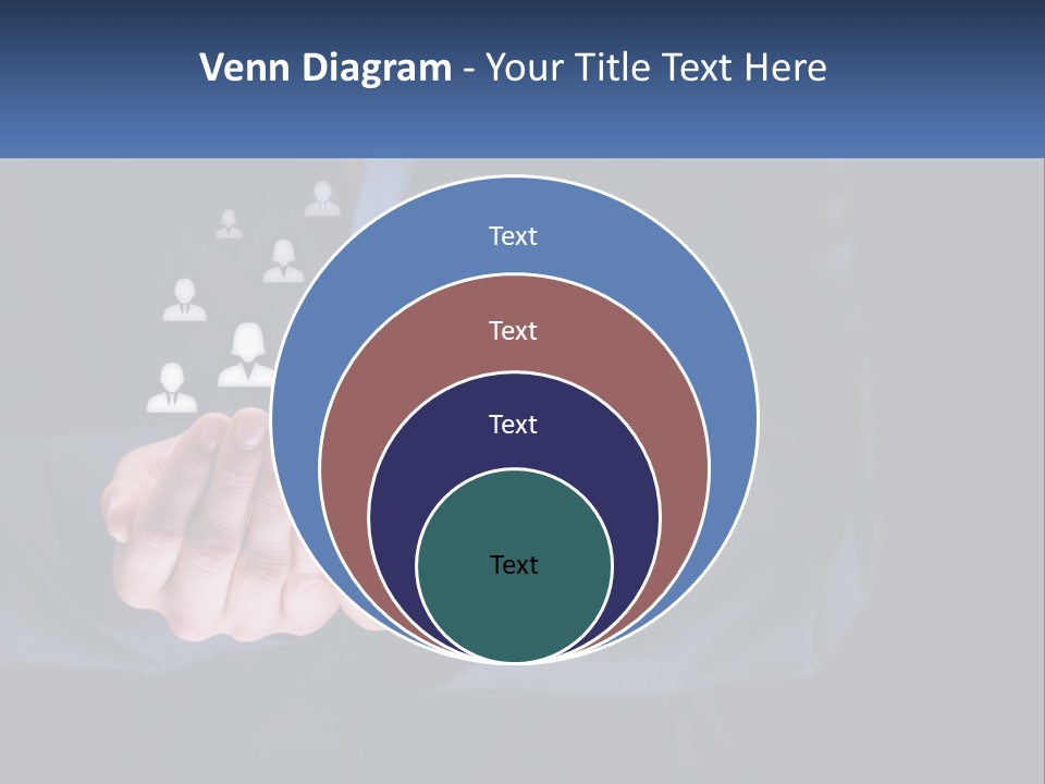 A Person Holding Out Their Hands With A Group Of People In The Middle PowerPoint Template