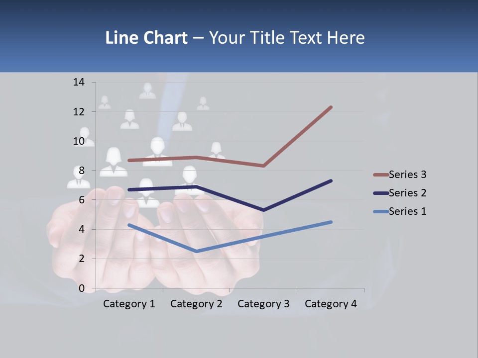 A Person Holding Out Their Hands With A Group Of People In The Middle PowerPoint Template