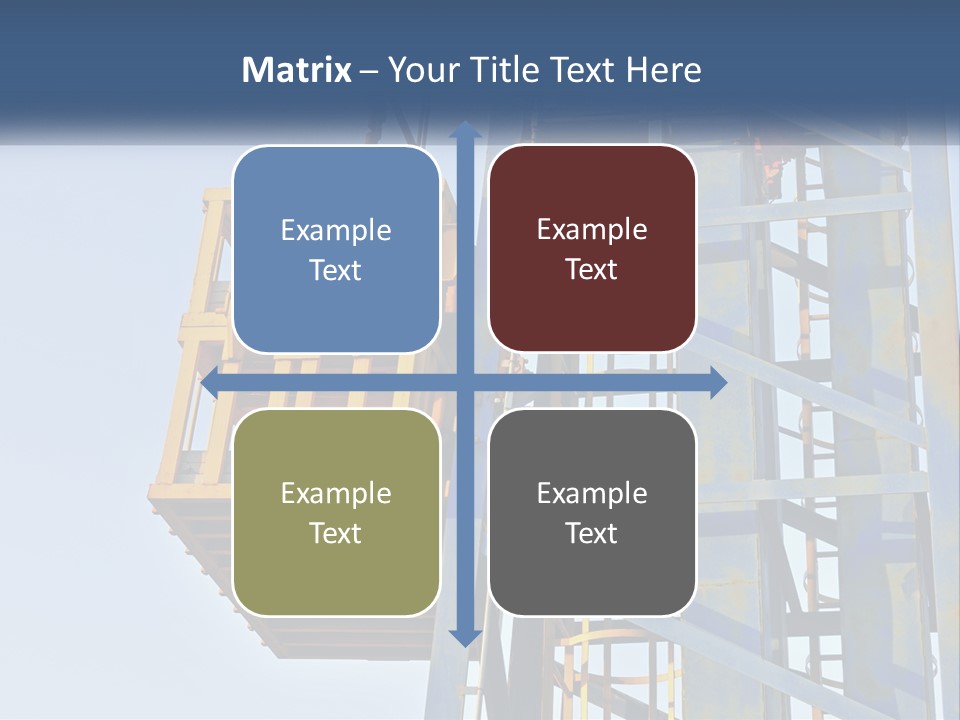 A Crane Is Lifting A Piece Of Metal PowerPoint Template