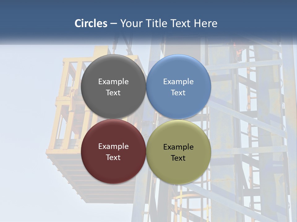 A Crane Is Lifting A Piece Of Metal PowerPoint Template