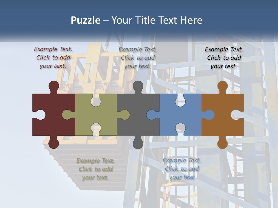 A Crane Is Lifting A Piece Of Metal PowerPoint Template