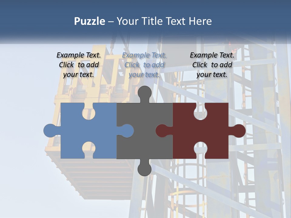 A Crane Is Lifting A Piece Of Metal PowerPoint Template