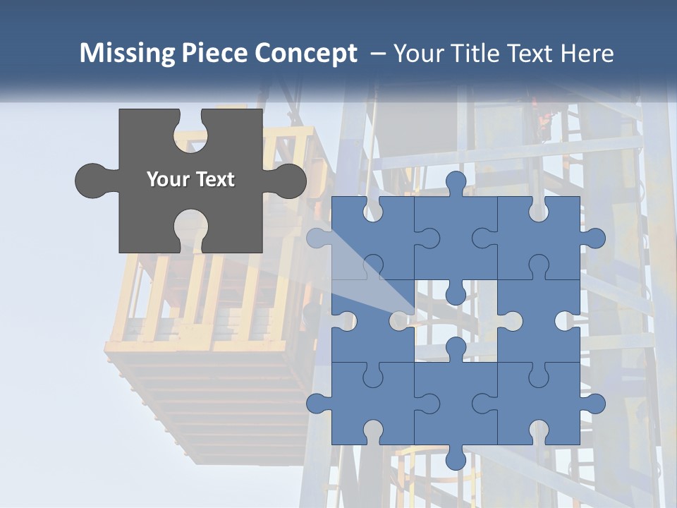 A Crane Is Lifting A Piece Of Metal PowerPoint Template